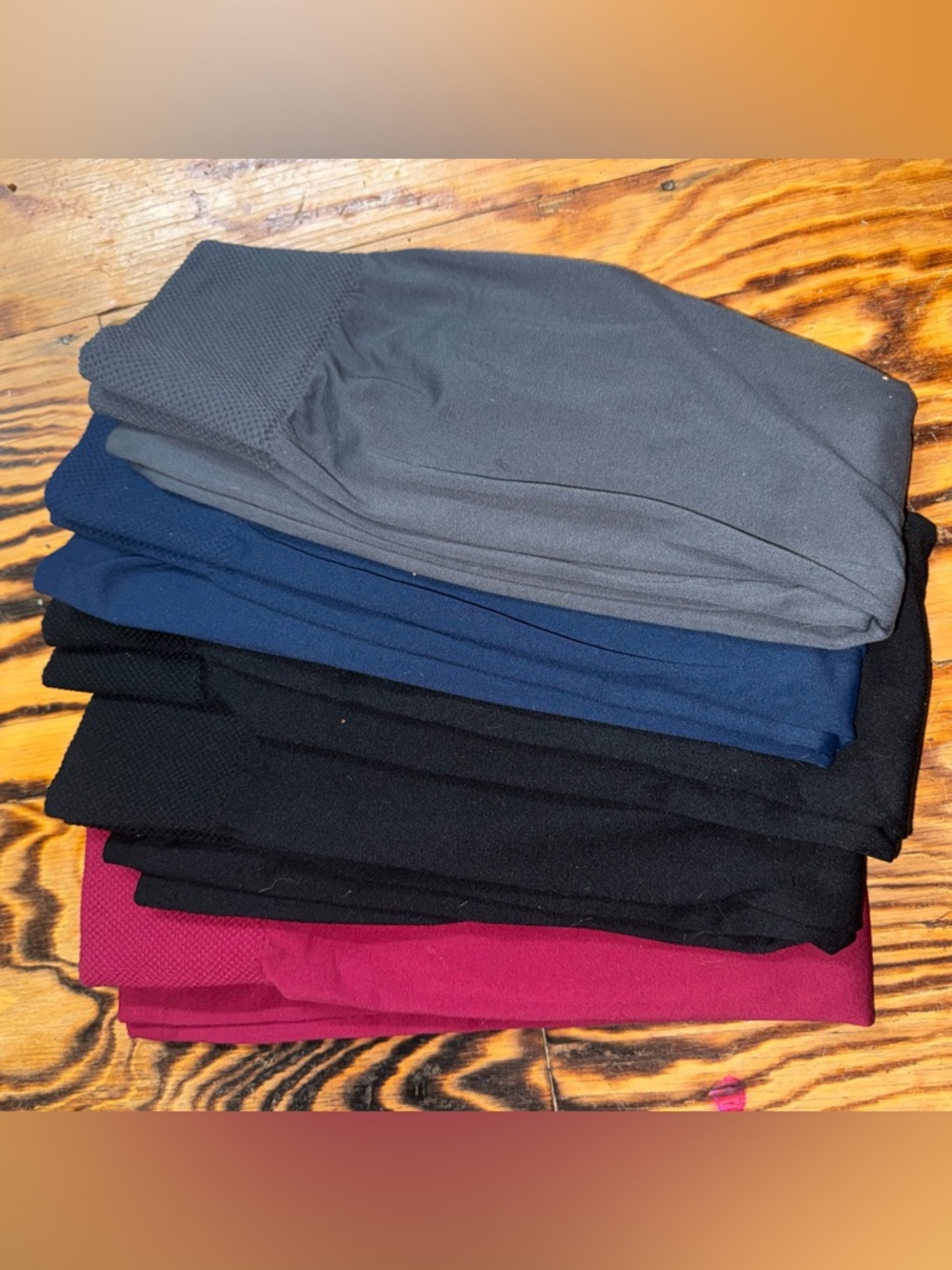 SHEIN Leggings Pack in Gray, Navy, Black & Burgundy (5 pack)